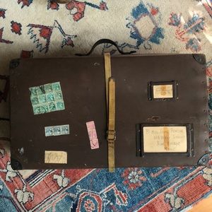 Vintage antique trunk suitcase ❤️